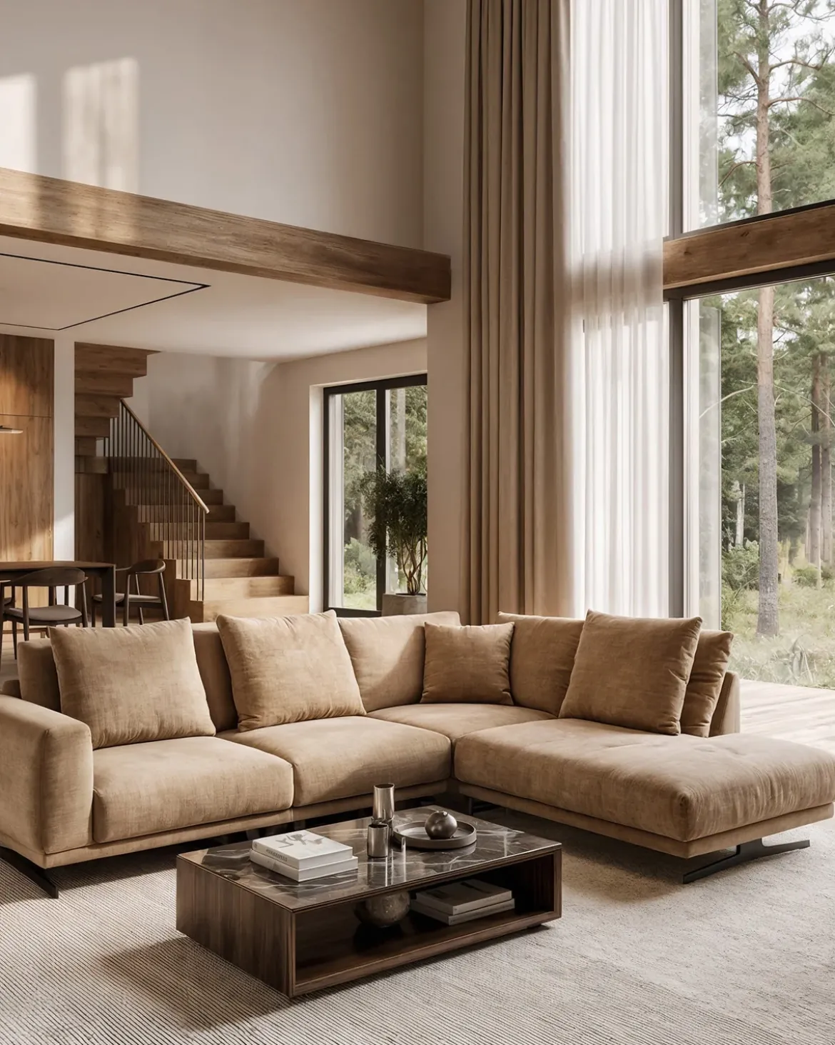 Salerno hjørnesofa Højrevendt m. open end
