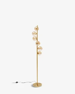 Scala balls gulvlampe Messing