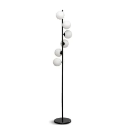 Scala balls gulvlampe Sort/frosted