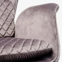 Tudor lænestol Silver velvet