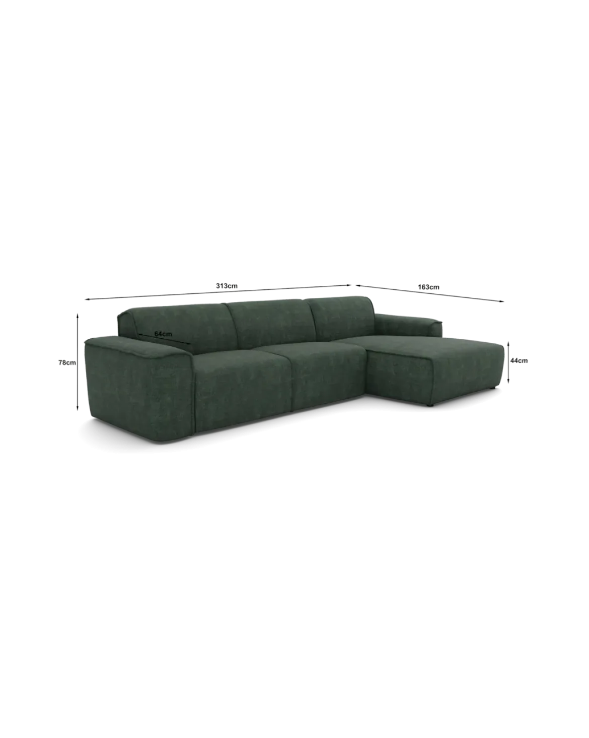 Vilanova Chaiselongsofa Højrevendt