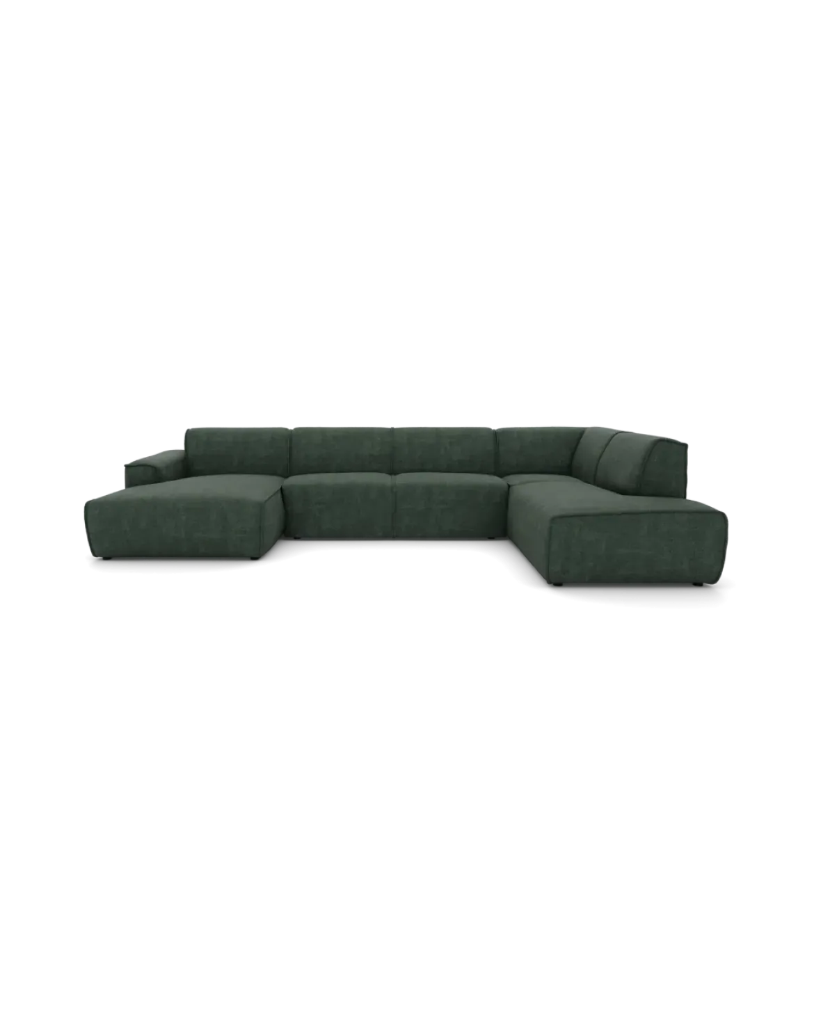 Vilanova U-sofa Med chaiselong venstre og open end højre