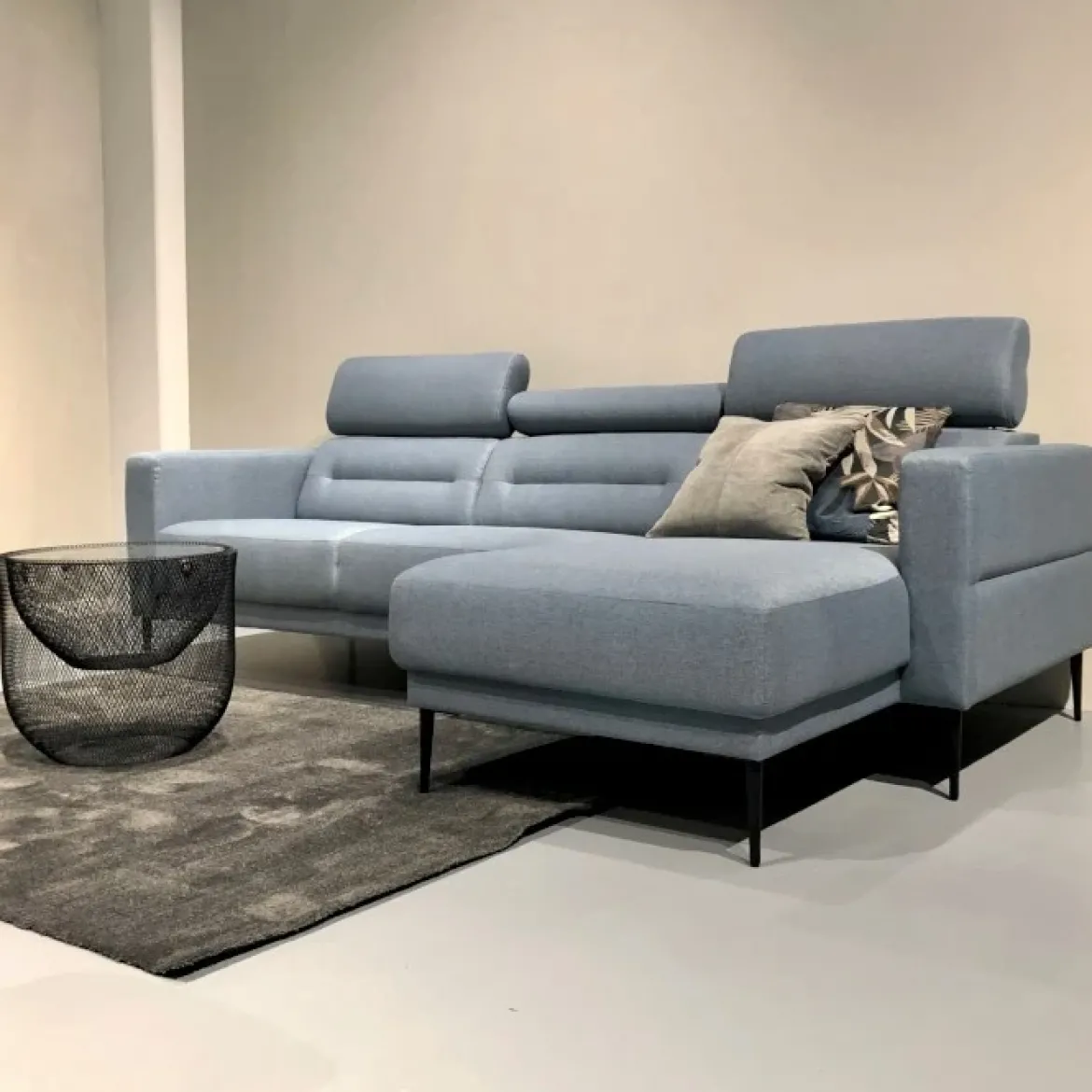 Vizion sofa m/chaiselong Blå Højrevendt
